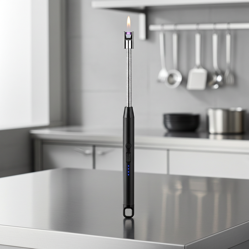 360° Flexible USB Rechargeable Electronic Arc Lighter – Windproof & Safe