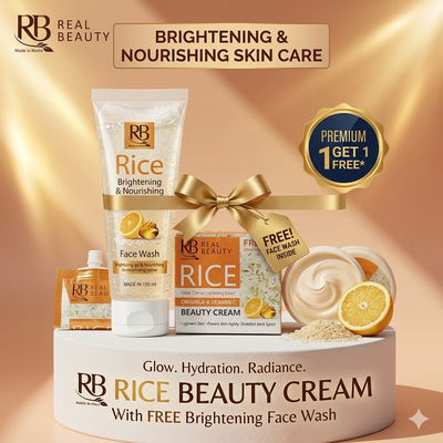 RB Rice Beauty Cream with FREE Face Wash – Brightening, Nourishing & Glowing Skin Care Cream