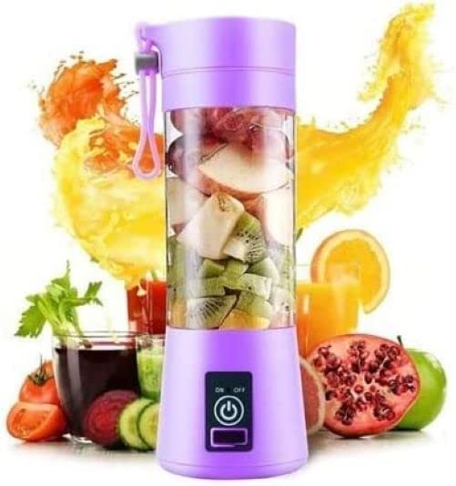 Portable Mini 6 blade Juicer blender | Outdoor Juicing Cup (380ml) - Rechargeable [random]