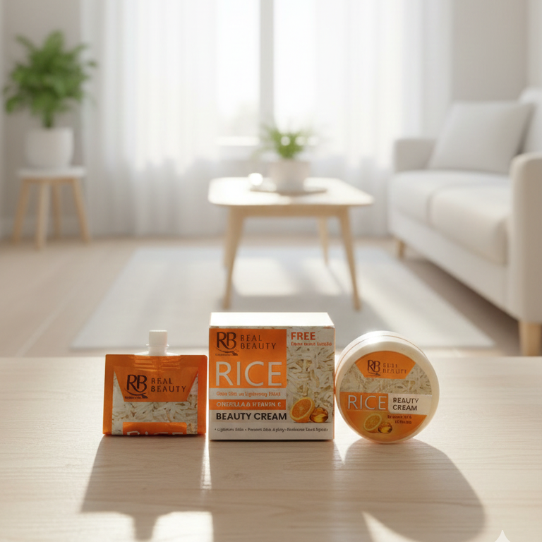 RB Rice Beauty Cream with FREE Face Wash – Brightening, Nourishing & Glowing Skin Care Cream