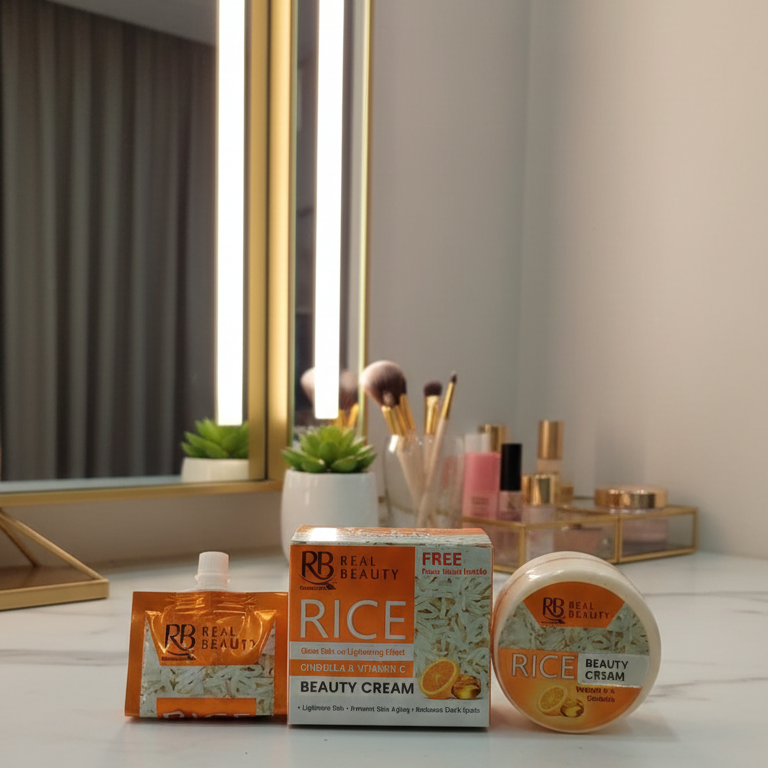 RB Rice Beauty Cream with FREE Face Wash – Brightening, Nourishing & Glowing Skin Care Cream