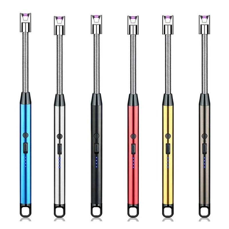 360° Flexible USB Rechargeable Electronic Arc Lighter – Windproof & Safe